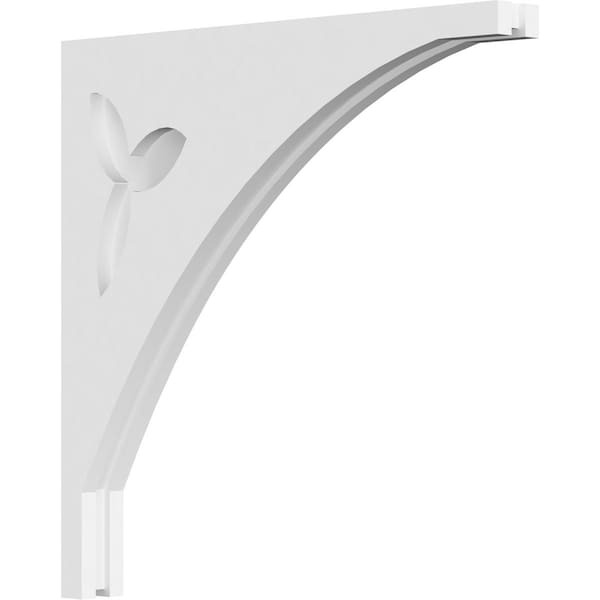 Ekena Millwork Naple Architectural Grade PVC Corbel, 1 7/8"W X 18"D X 18"H CORP01X18X18NA - main